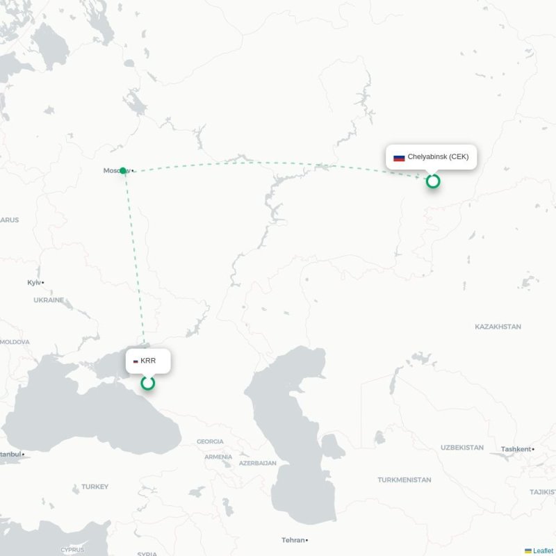 KRR - CEK route map