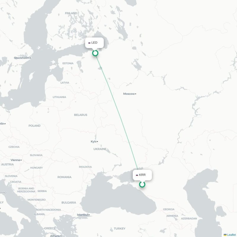 KRR - LED route map