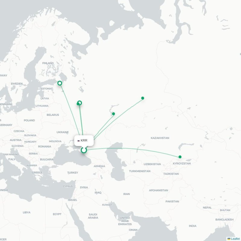 KRR - TBS route map