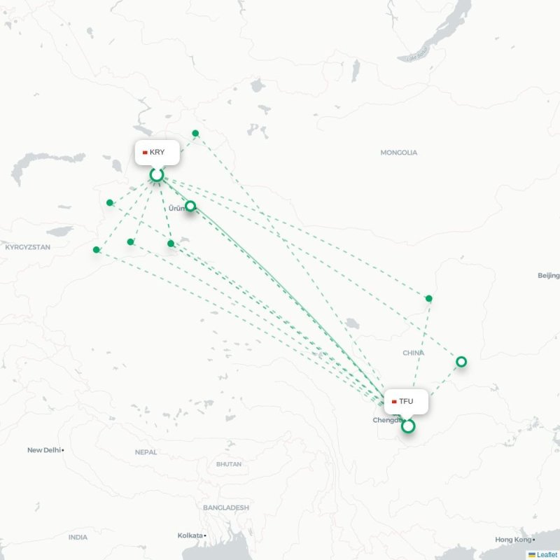 KRY - TFU route map