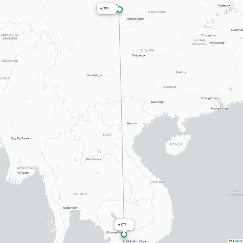 KTI - TFU route map