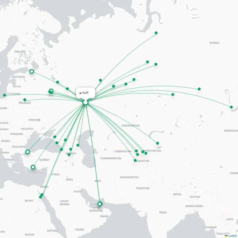 KUF - GSV route map