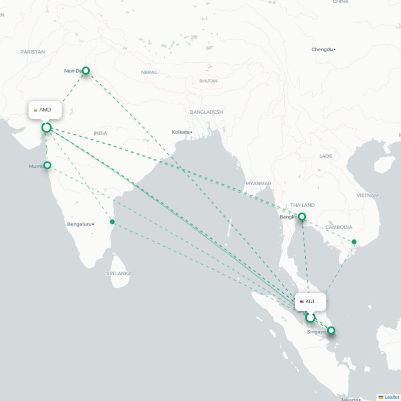 KUL - AMD route map