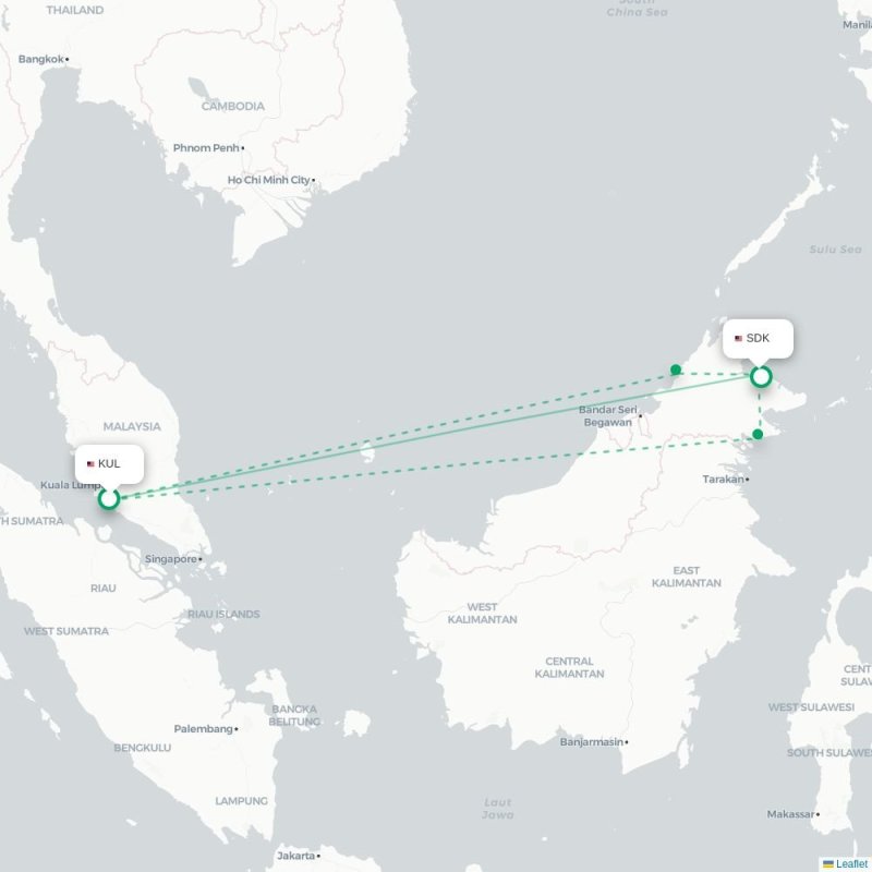 KUL - SDK route map