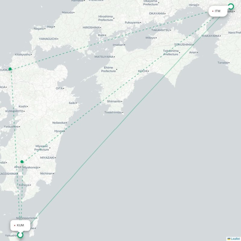 KUM - ITM route map
