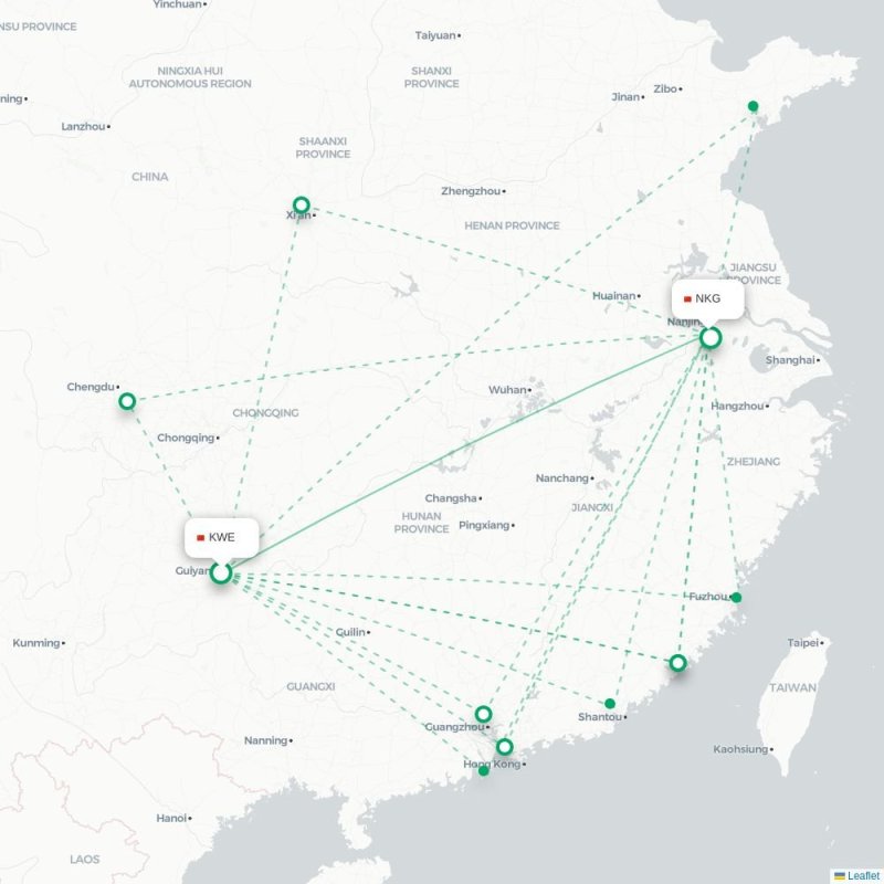 KWE - NKG route map
