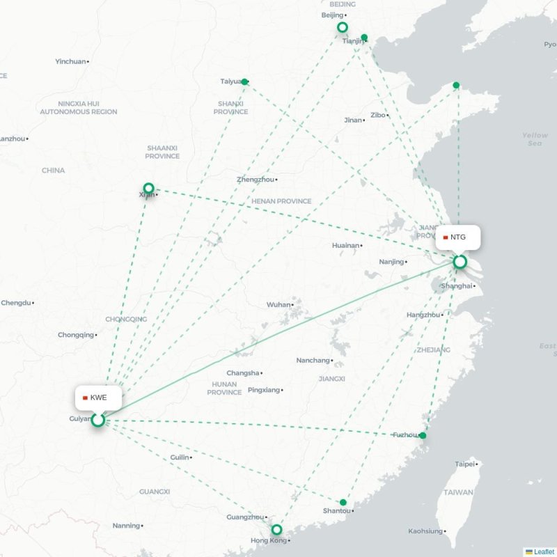 KWE - NTG route map