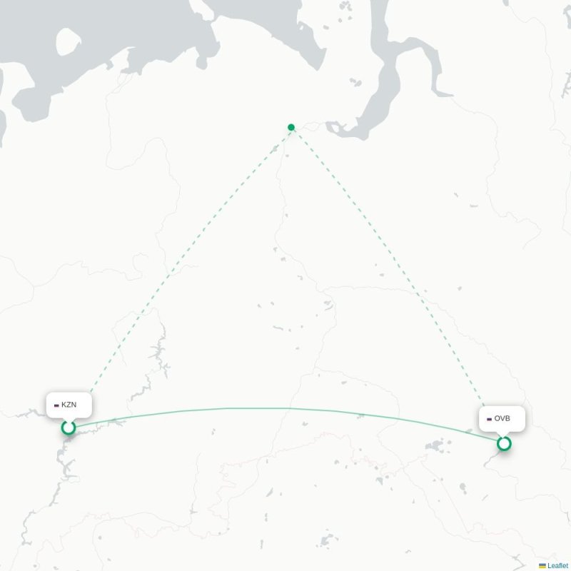 KZN - OVB route map