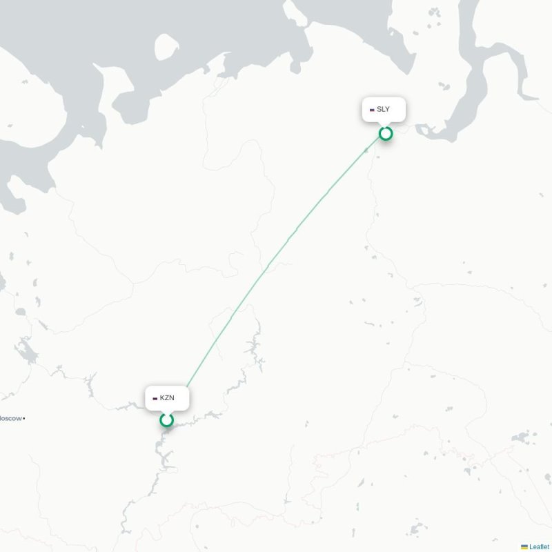 KZN - SLY route map