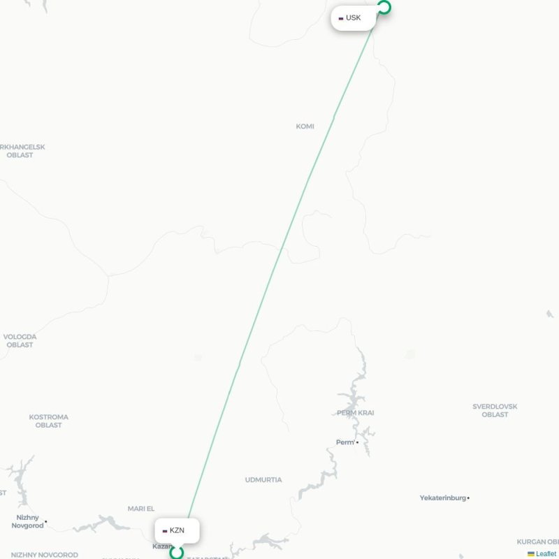 KZN - USK route map