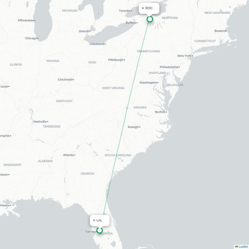 LAL - ROC route map