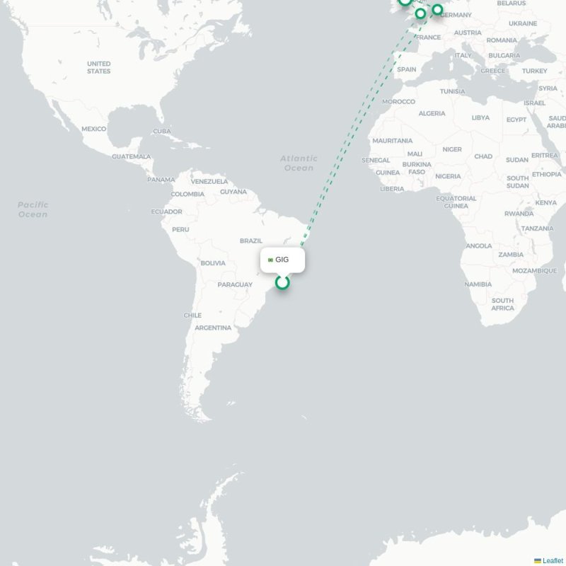 LBA - BHD route map