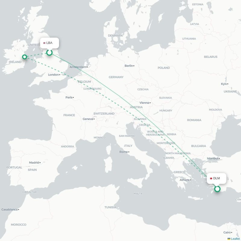 LBA - DLM route map