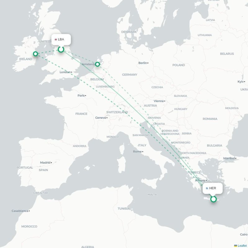 LBA - HER route map
