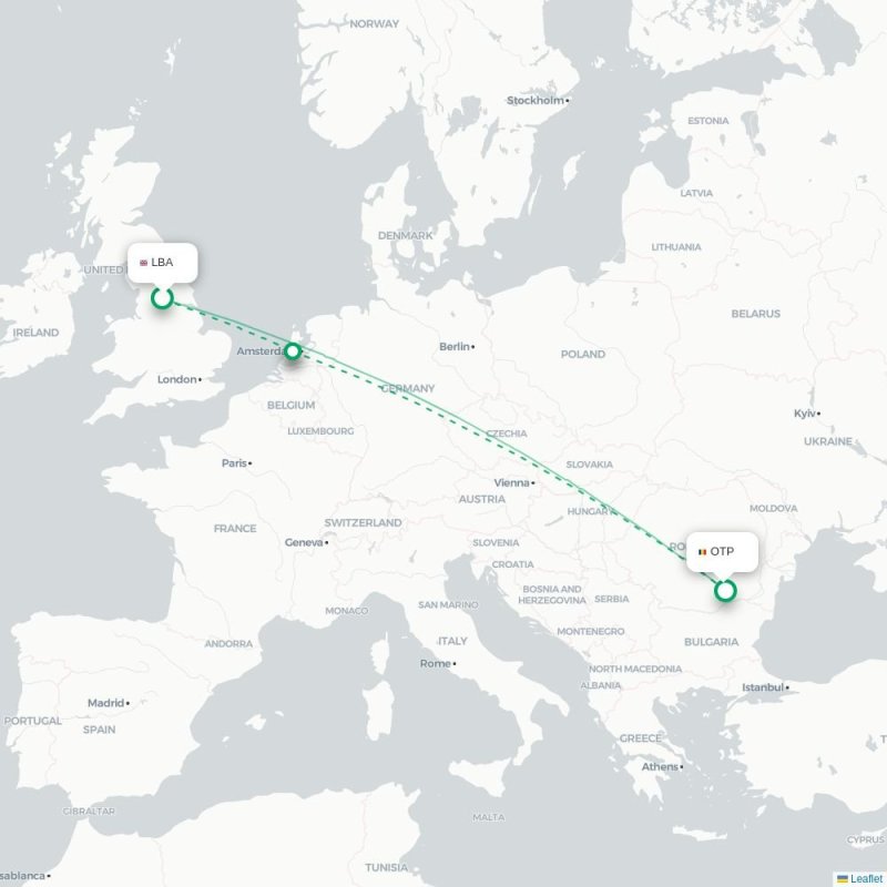 LBA - OTP route map