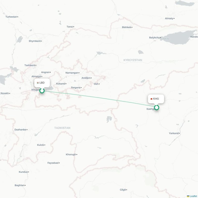 LBD - KHG route map