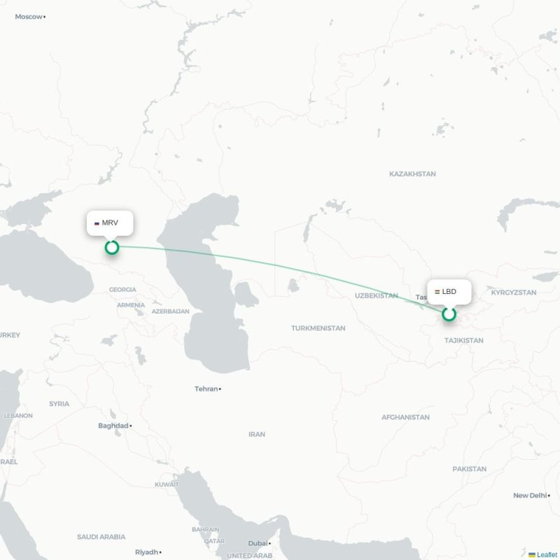LBD - MRV route map
