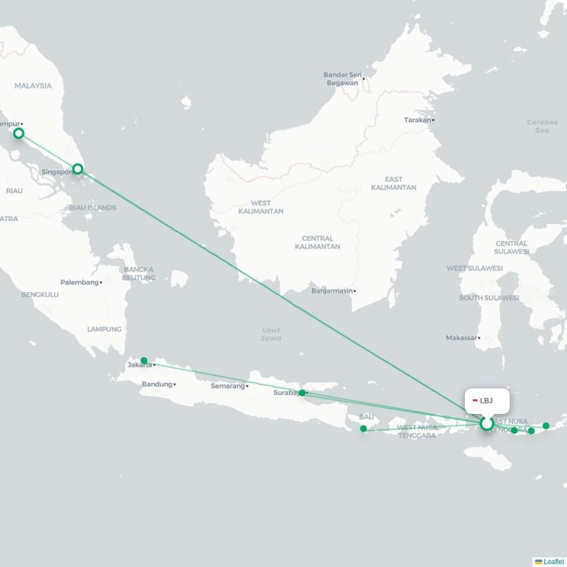 LBJ - BJW route map