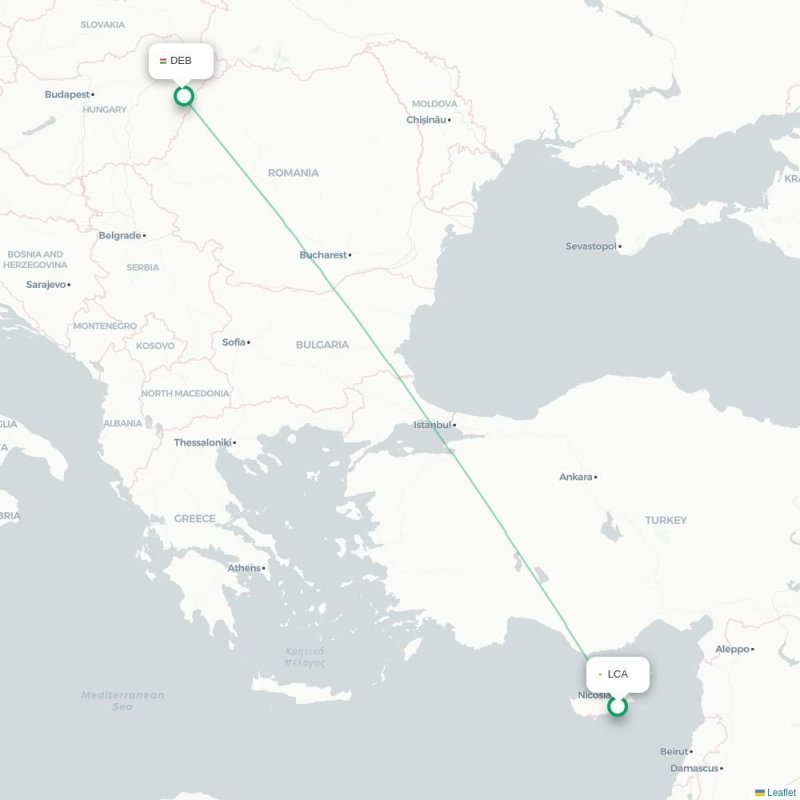LCA - DEB route map