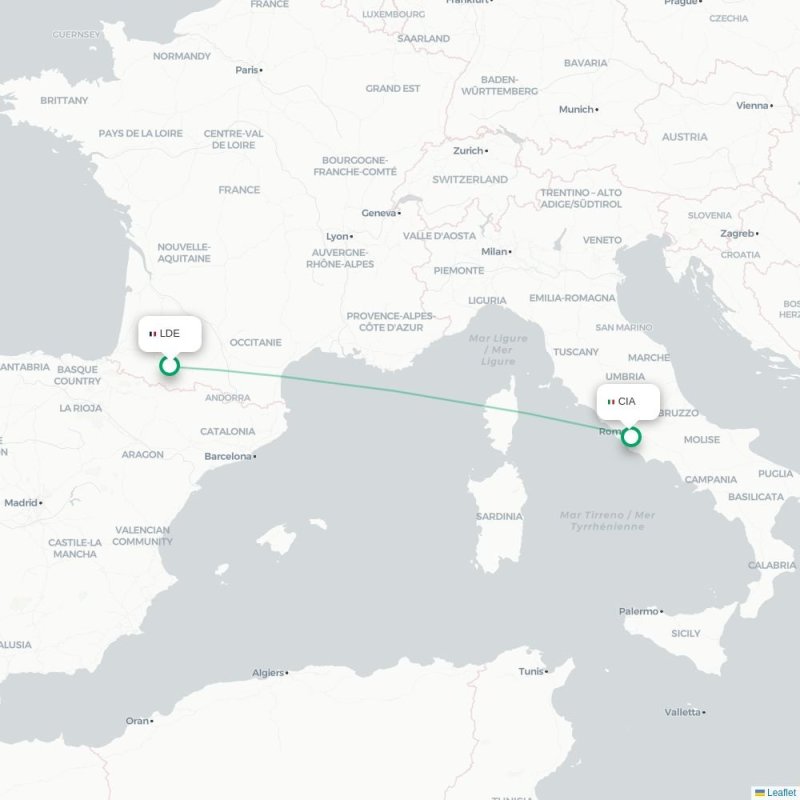 LDE - CIA route map