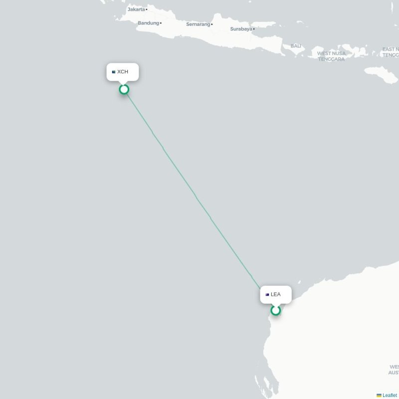 LEA - XCH route map