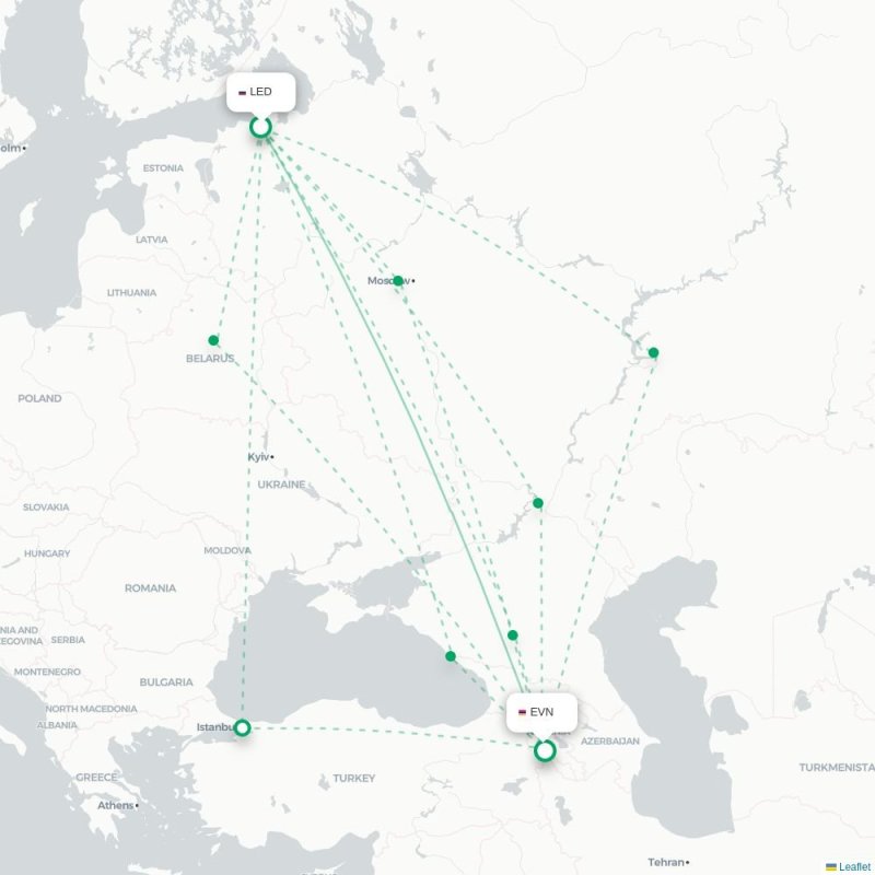 LED - EVN route map