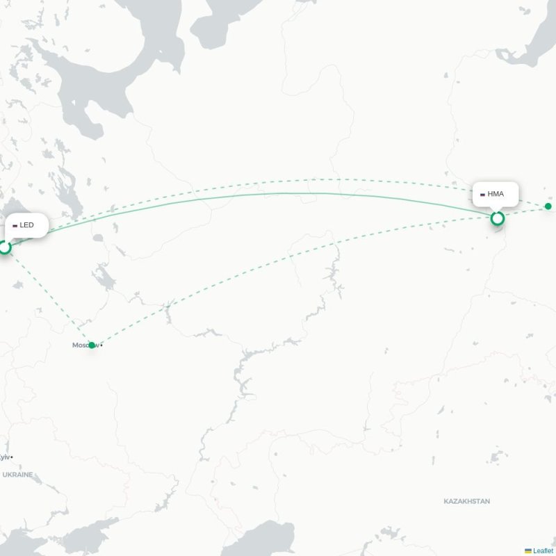 LED - HMA route map