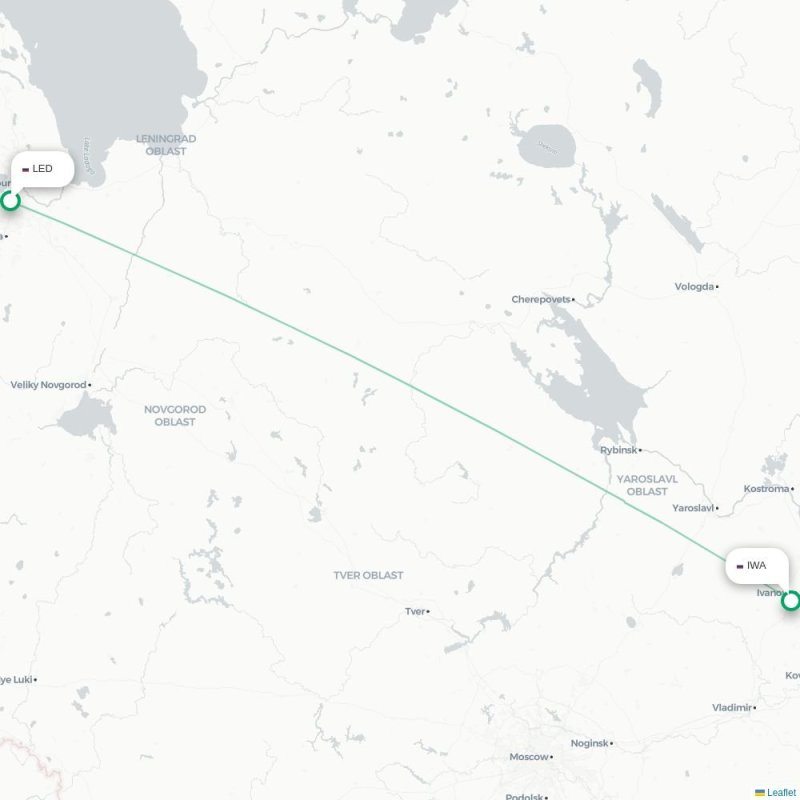 LED - IWA route map