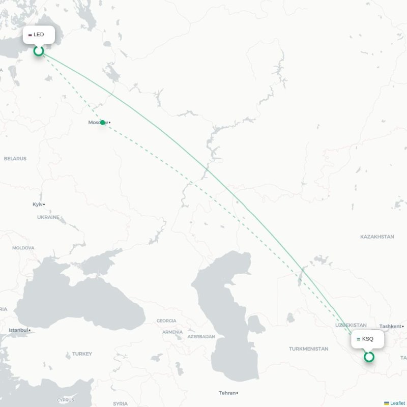 LED - KSQ route map