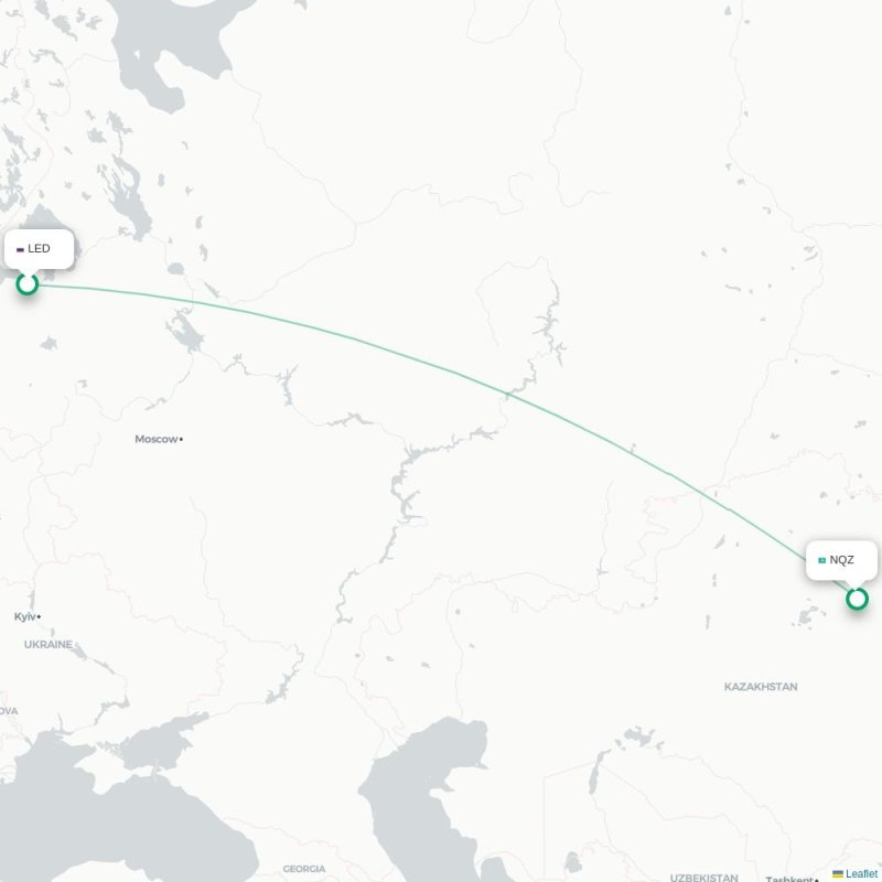 LED - NQZ route map
