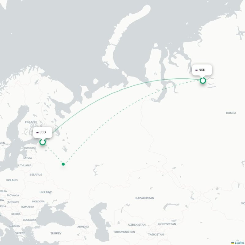 LED - NSK route map
