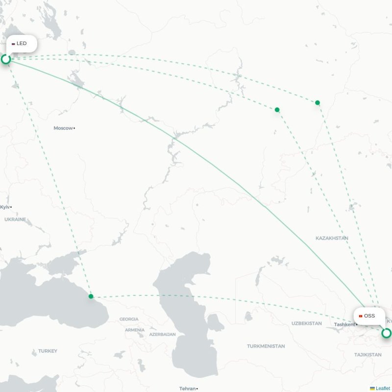 LED - OSS route map