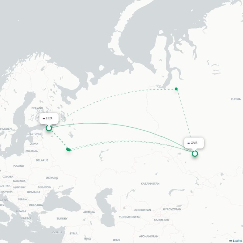 LED - OVB route map