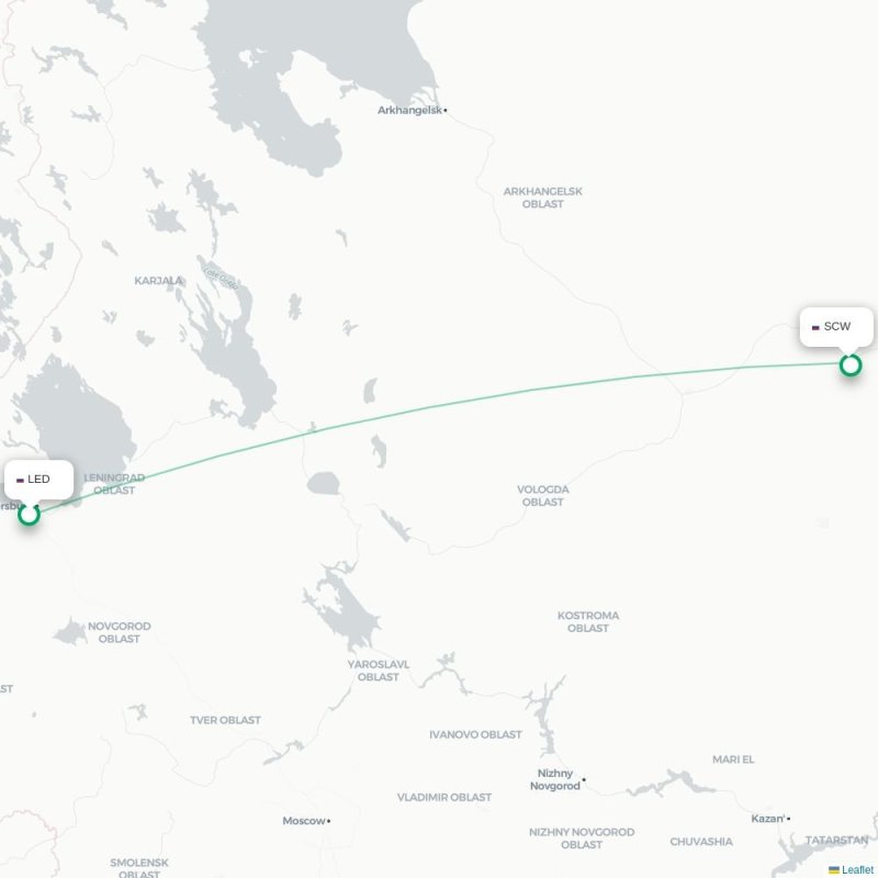 LED - SCW route map