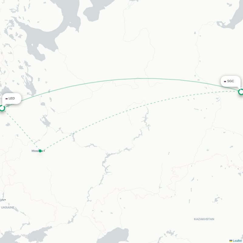 LED - SGC route map