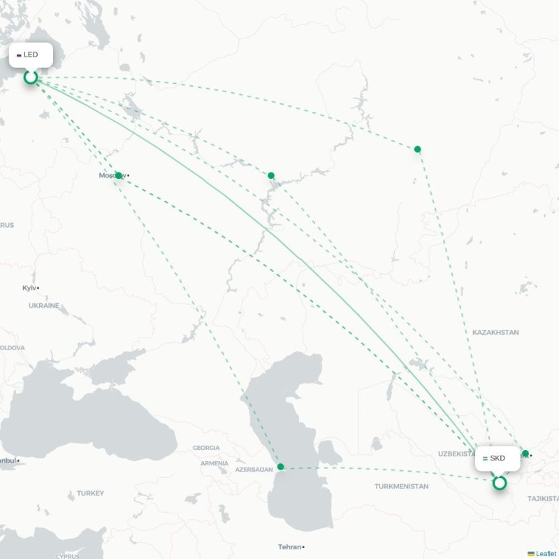 LED - SKD route map
