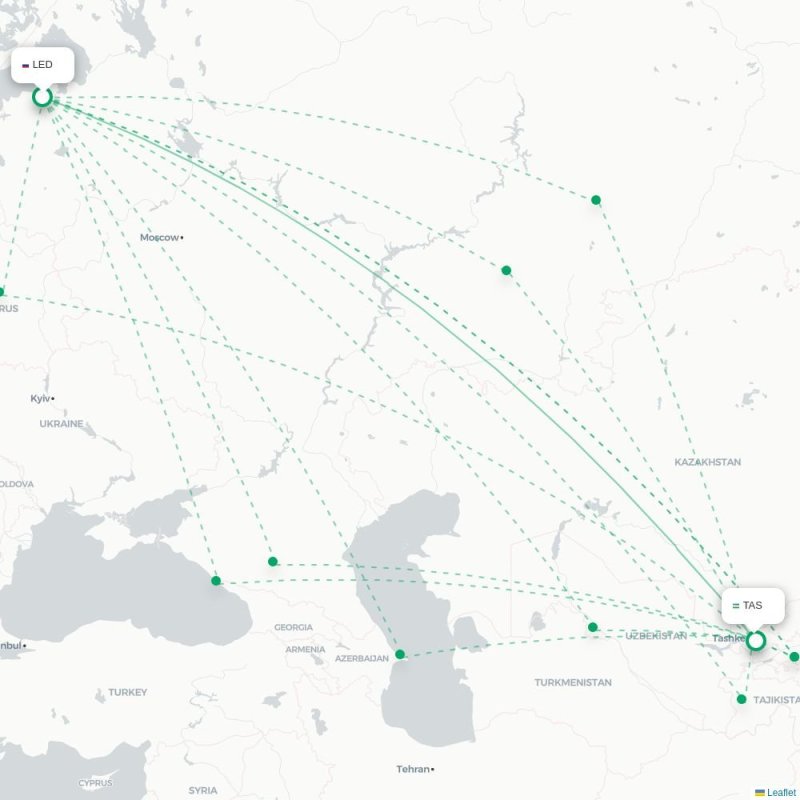 LED - TAS route map