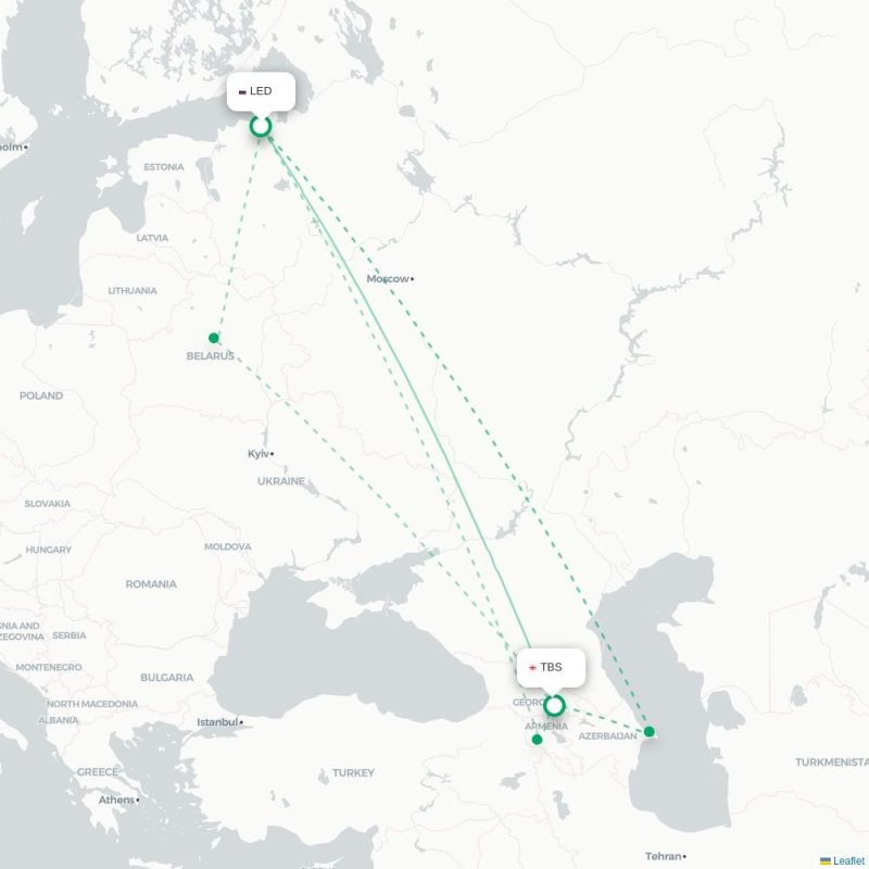 LED - TBS route map