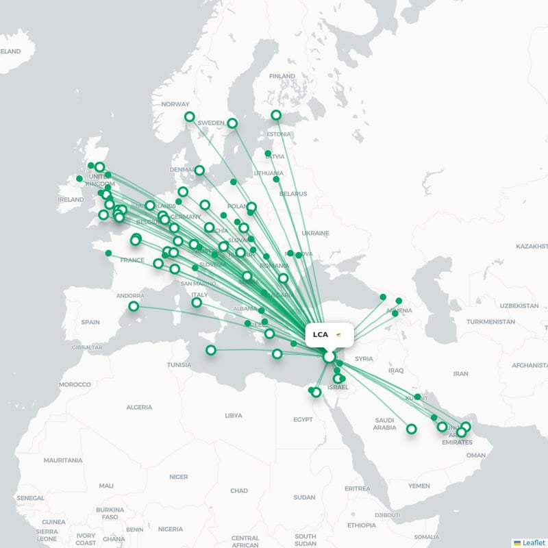 Route map Sankt Petersburg  LED 