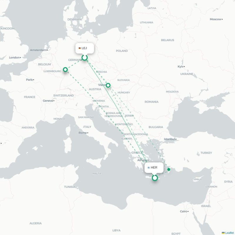 LEJ - HER route map