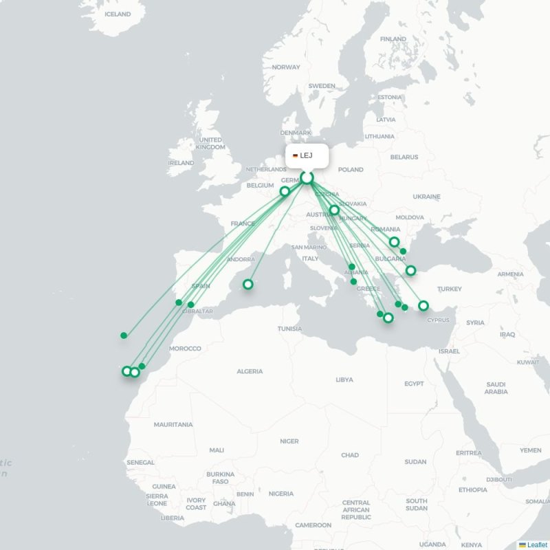 LEJ - CFU route map