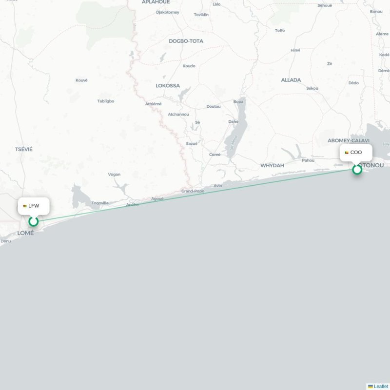 LFW - COO route map