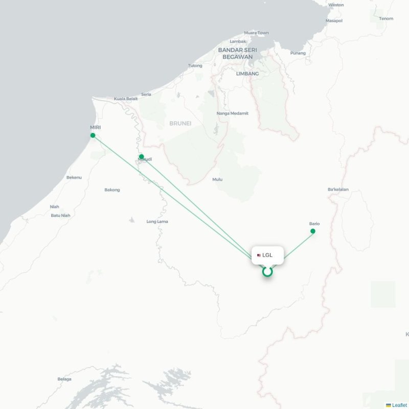 LGL - BBN route map