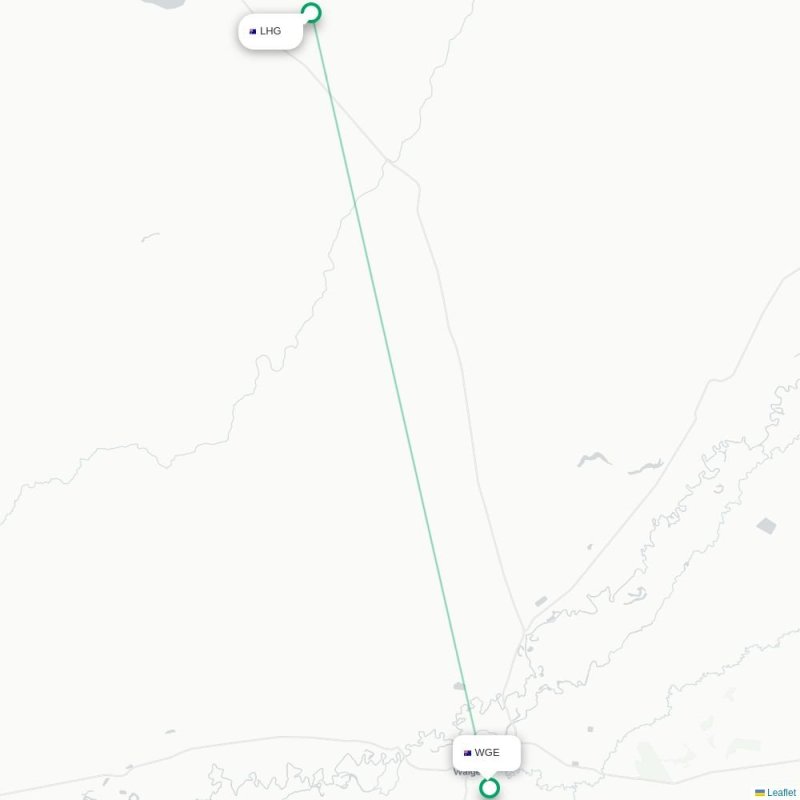 LHG - WGE route map