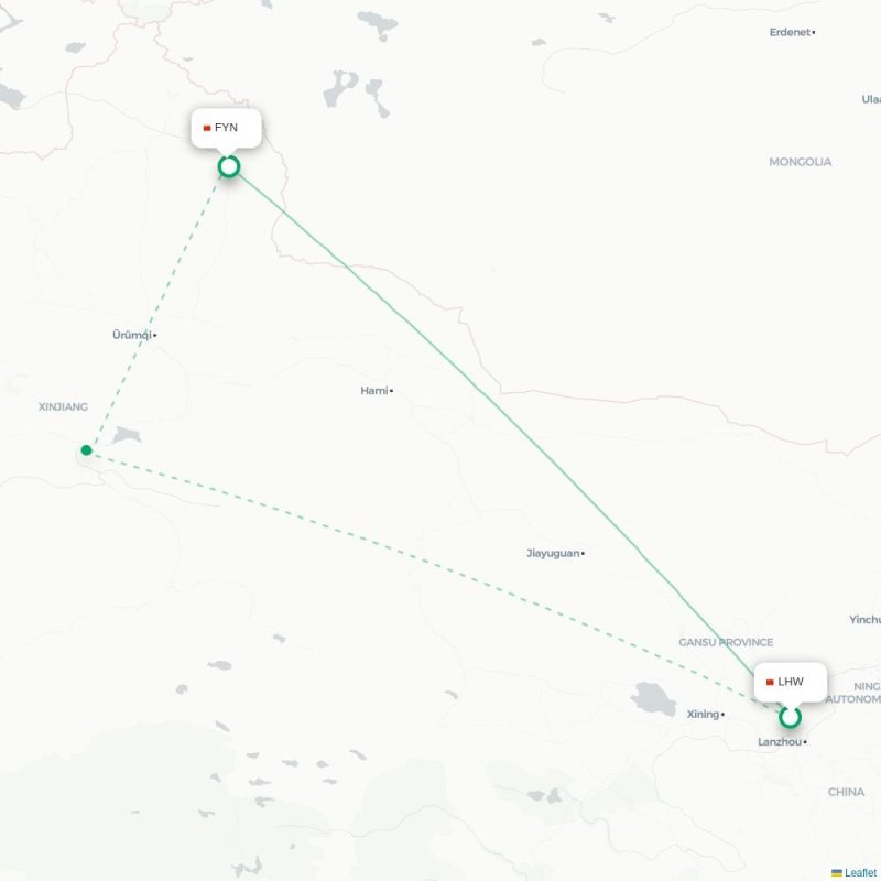 LHW - FYN route map