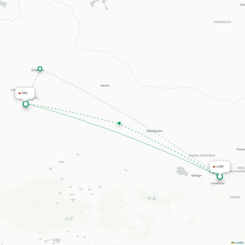 LHW - KRL route map