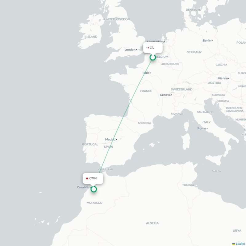LIL - CMN route map