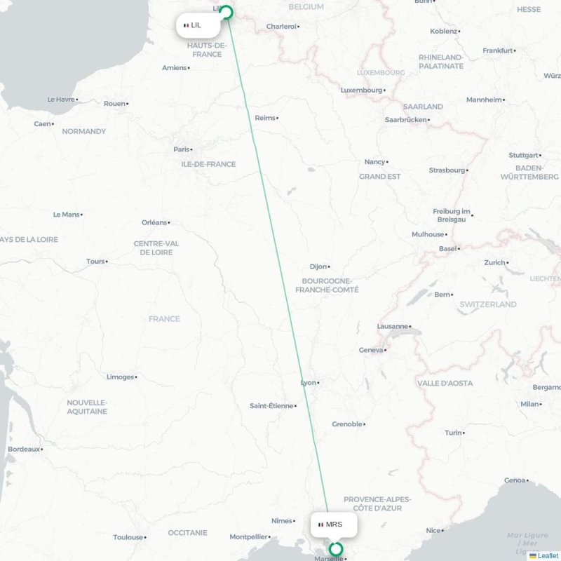 LIL - MRS route map