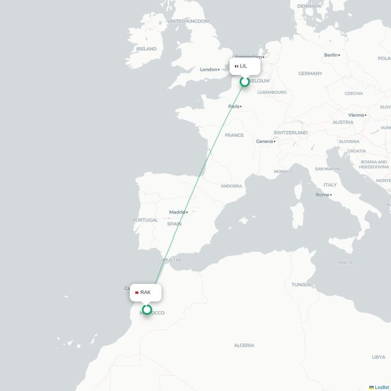 LIL - RAK route map