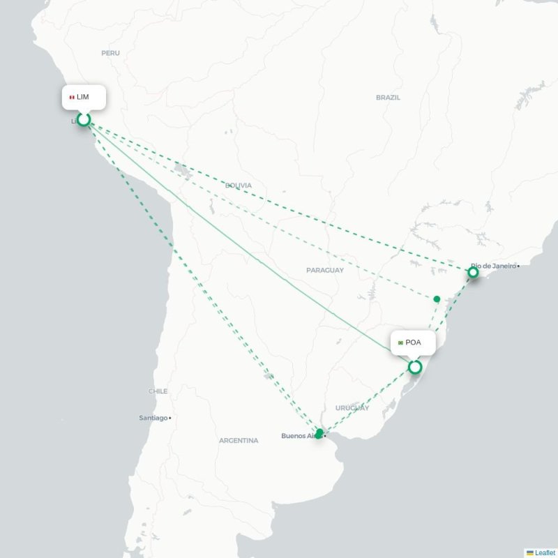 LIM - POA route map